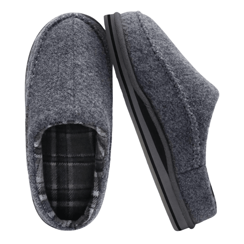 Plaid Lined Slippers