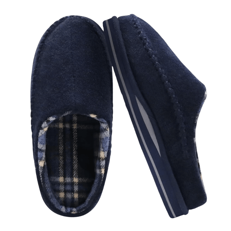 Plaid Lined Slippers