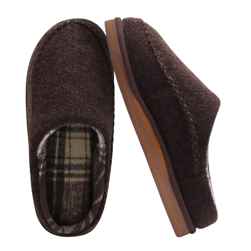 Plaid Lined Slippers