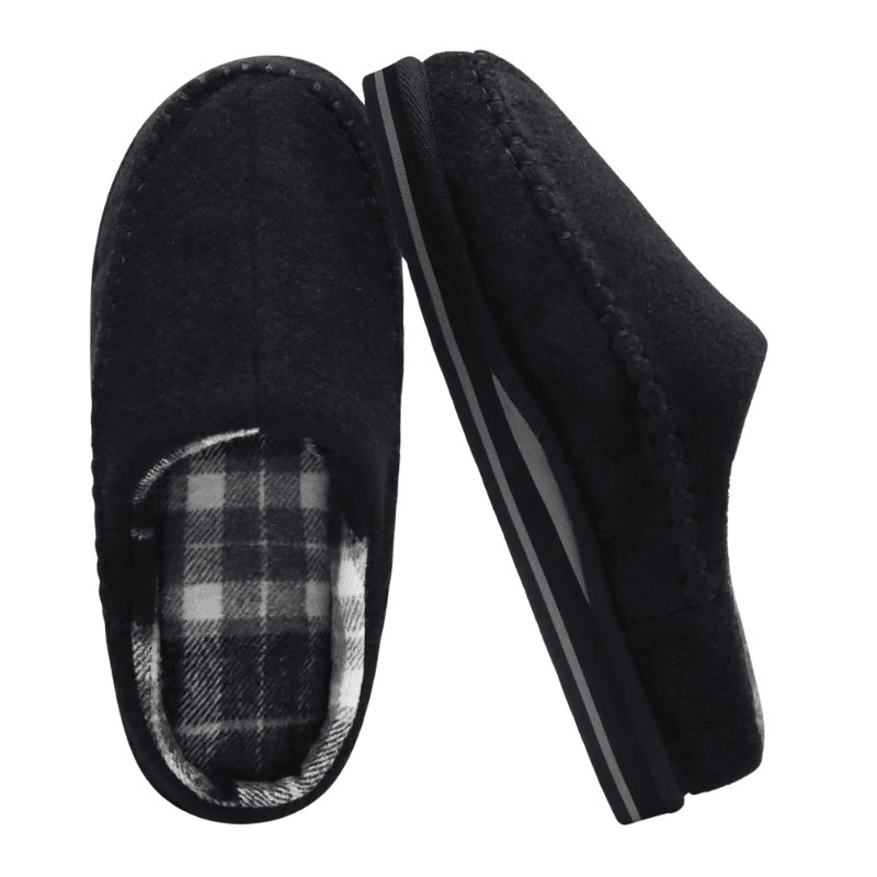 Plaid Lined Slippers