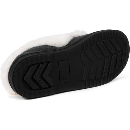 Heated Slippers - Trapper Moc Fuzzy Memory Foam For Warmth - Cloud Cushion Slides