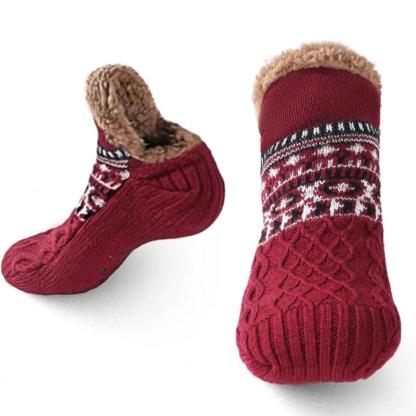 Fleece Lined Winter Socks – Cozy Warmth for Chilly Days - Cloud Cushion Slides