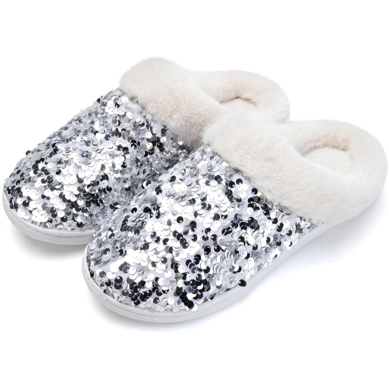 Sequins House Anti Skid Slippers – Sparkle and Stability Indoors - Cloud Cushion Slides