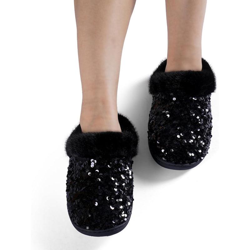 Sequins House Anti Skid Slippers – Sparkle and Stability Indoors - Cloud Cushion Slides