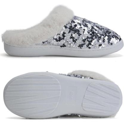 Sequins House Anti Skid Slippers – Sparkle and Stability Indoors - Cloud Cushion Slides