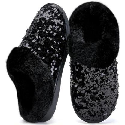 Sequins House Anti Skid Slippers – Sparkle and Stability Indoors - Cloud Cushion Slides
