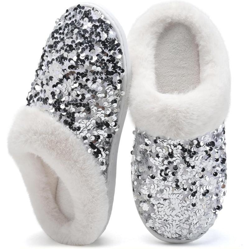 Sequins House Anti Skid Slippers – Sparkle and Stability Indoors - Cloud Cushion Slides