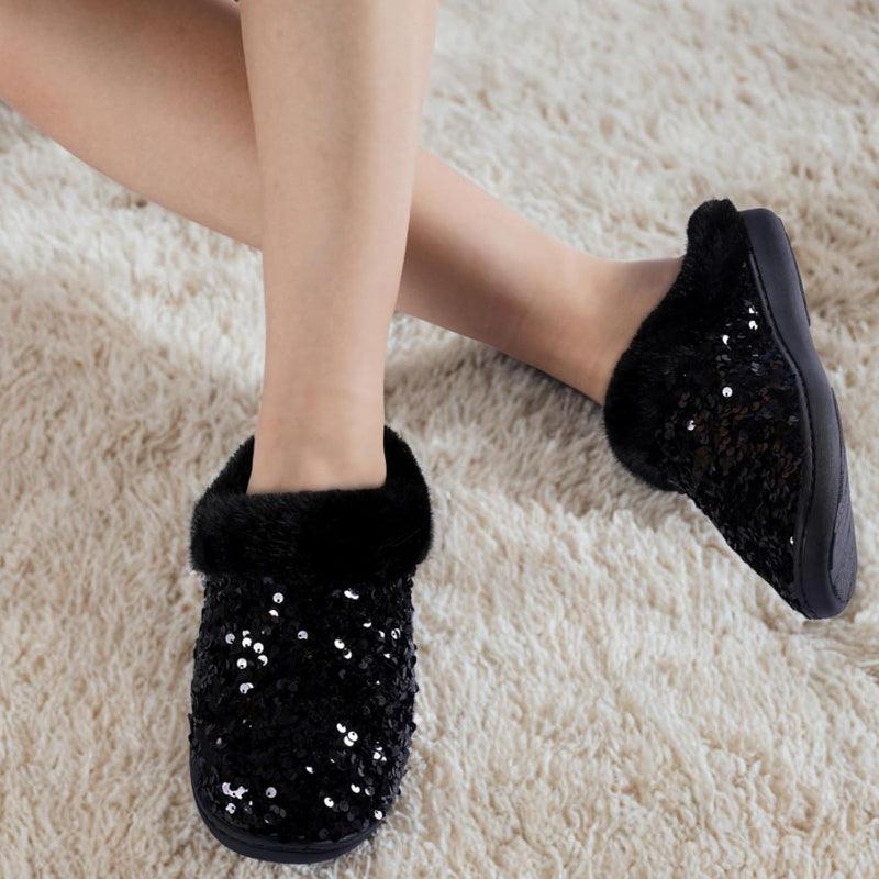 Sequins House Anti Skid Slippers – Sparkle and Stability Indoors - Cloud Cushion Slides
