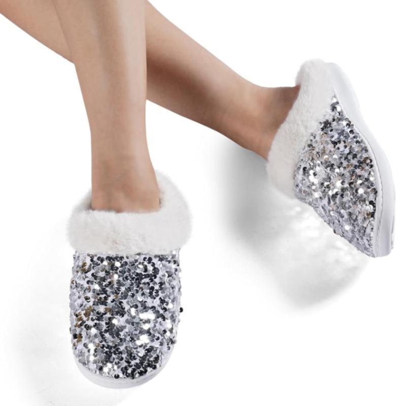 Sequins House Anti Skid Slippers – Sparkle and Stability Indoors