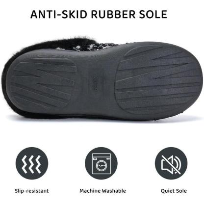 Sequins House Anti Skid Slippers – Sparkle and Stability Indoors - Cloud Cushion Slides