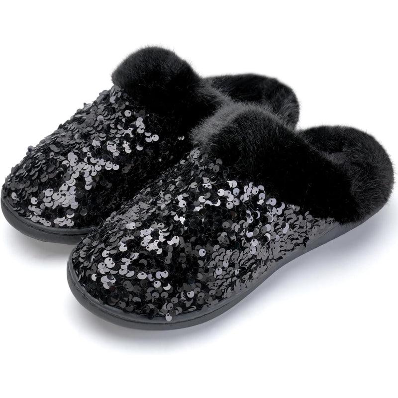 Sequins House Anti Skid Slippers – Sparkle and Stability Indoors - Cloud Cushion Slides