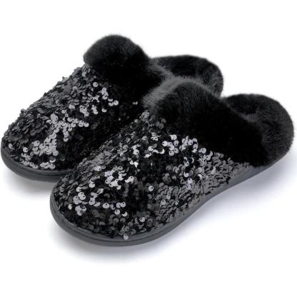 Sequins House Anti Skid Slippers – Sparkle and Stability Indoors - Cloud Cushion Slides