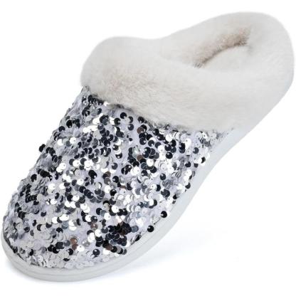 Sequins House Anti Skid Slippers – Sparkle and Stability Indoors - Cloud Cushion Slides