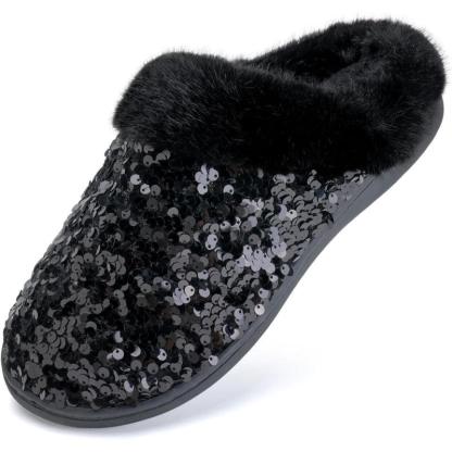 Sequins House Anti Skid Slippers – Sparkle and Stability Indoors - Cloud Cushion Slides