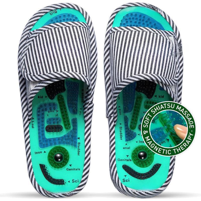Shiatsu Home Massaging Slippers – Relaxation and Circulation Boost - Cloud Cushion Slides