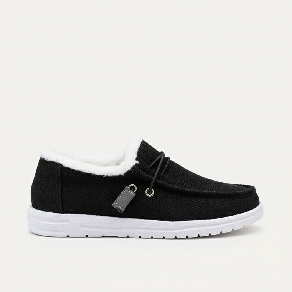 Warm Fleece Lined Casual Slip On Shoes
