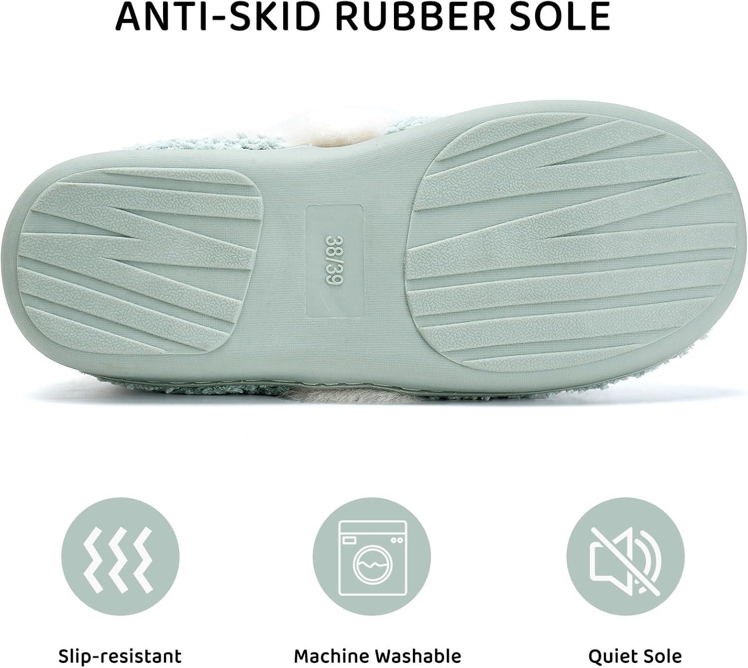 Closed Back Plush Slippers &ndash; All Day Comfort and Stability - Cloud Cushion Slides