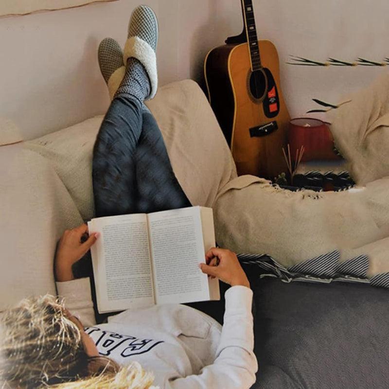 Soft Warm And Comfortable Indoor Fleece Lined Slippers