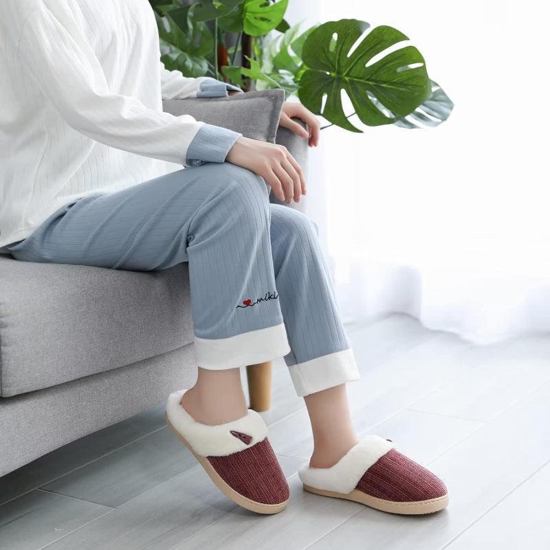 Comfy Memory Plush Slippers – Anti Skid and Cozy Warmth - Cloud Cushion Slides