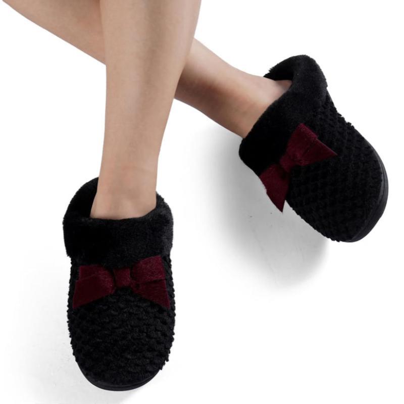Plush Memory Foam Support Comfy Anti Skid Slippers