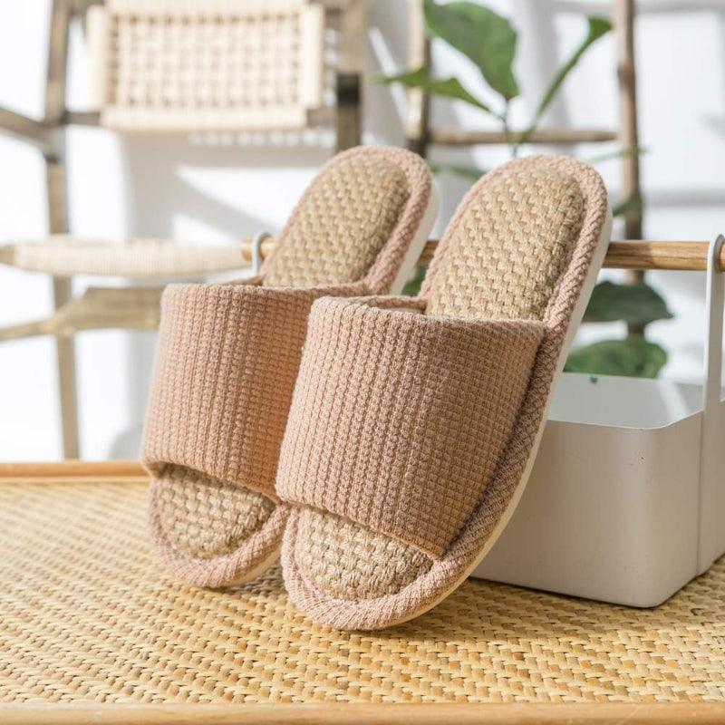 Anti Odor Flax Slippers