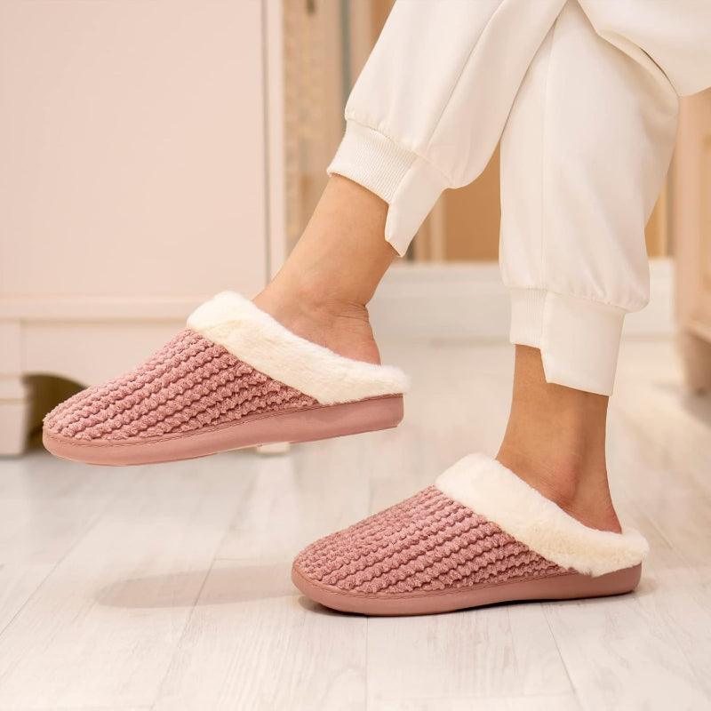Soft Warm And Comfortable Indoor Fleece Lined Slippers