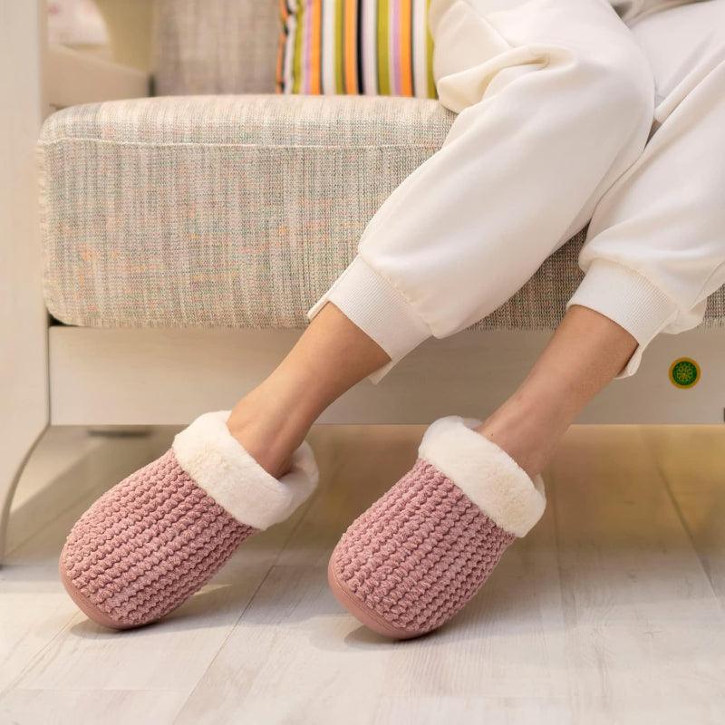 Soft Warm And Comfortable Indoor Fleece Lined Slippers