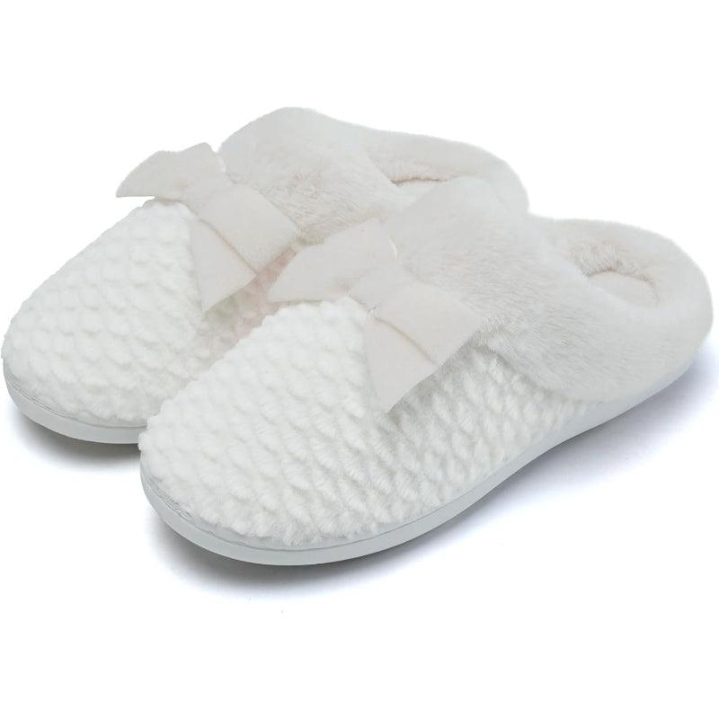 Plush Memory Foam Support Comfy Anti Skid Slippers