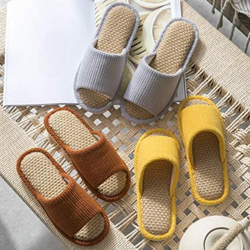 Anti Odor Flax Slippers
