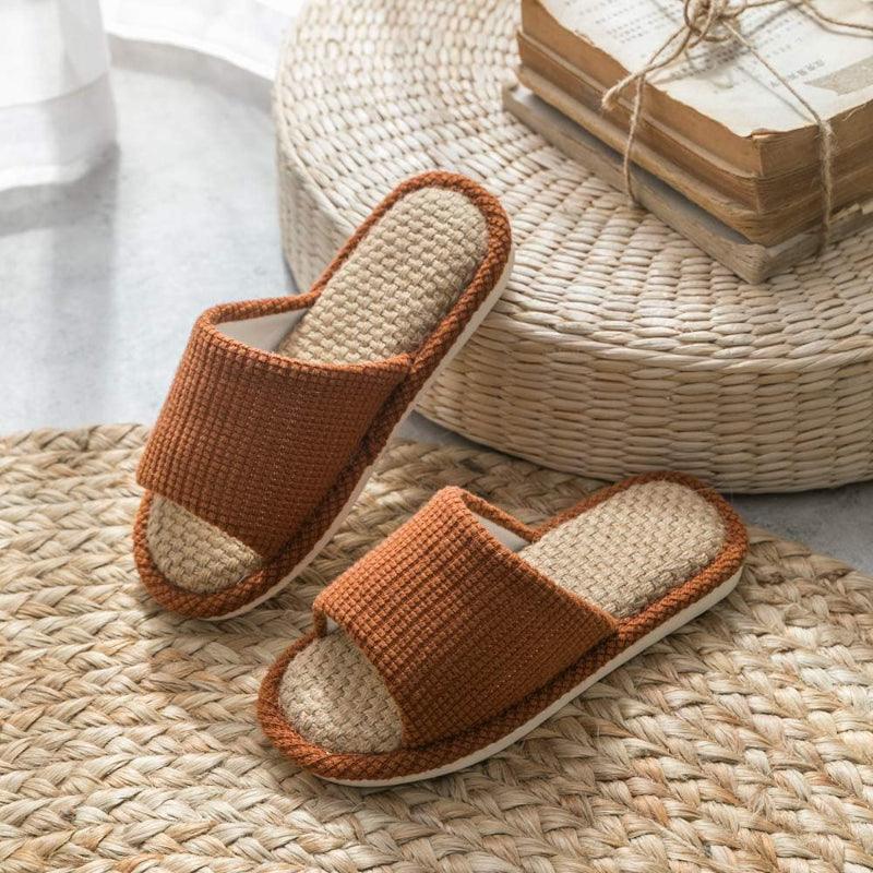 Anti Odor Flax Slippers