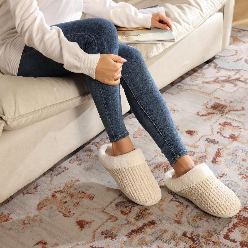 Soft Warm And Comfortable Indoor Fleece Lined Slippers