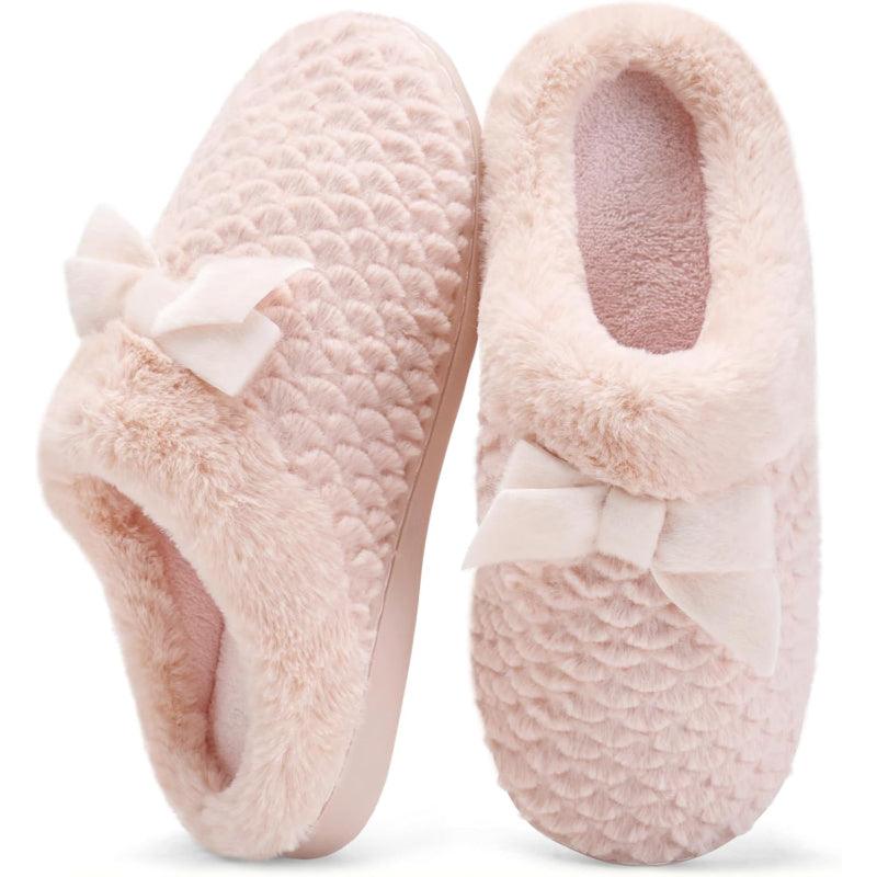 Plush Memory Foam Support Comfy Anti Skid Slippers