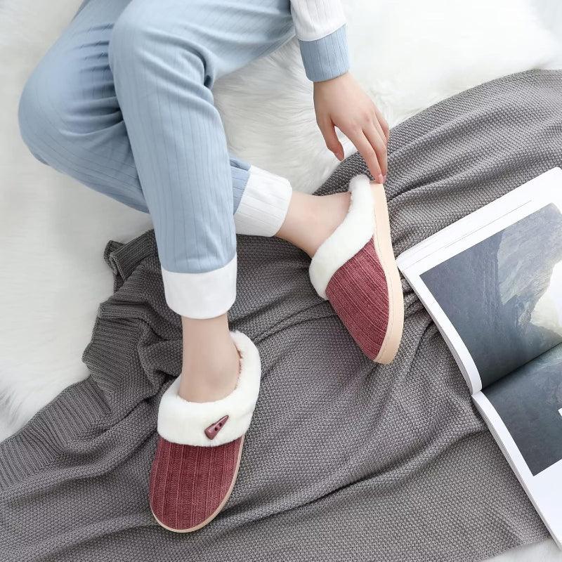 Comfy Memory Plush Slippers
