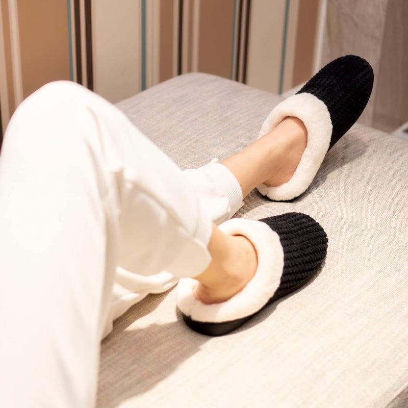 Soft Warm And Comfortable Indoor Fleece Lined Slippers