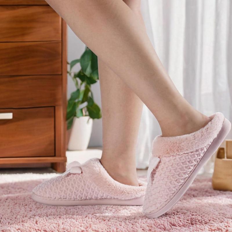 Plush Memory Foam Support Comfy Anti Skid Slippers
