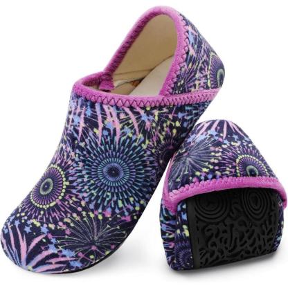 Fireworks Diabetic Slippers – Printed Lined and Non Slip - Cloud Cushion Slides