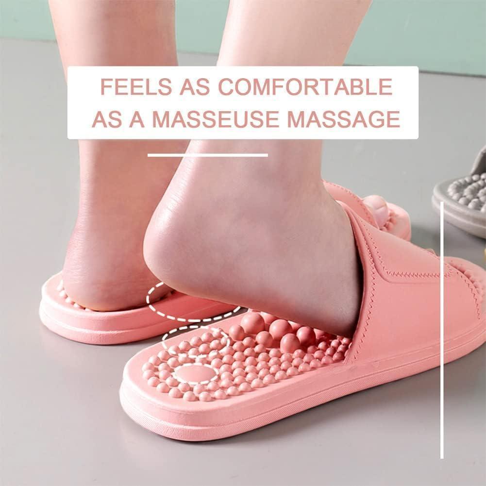 Comfy Point Acupressure Slippers – Foot Therapy for Daily Relaxation - Cloud Cushion Slides