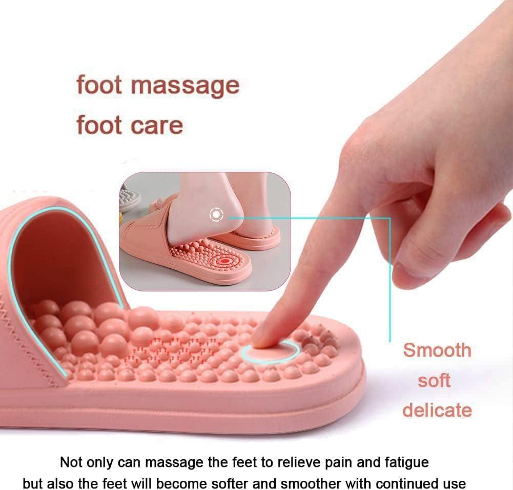 Comfy Point Acupressure Slippers – Foot Therapy for Daily Relaxation - Cloud Cushion Slides
