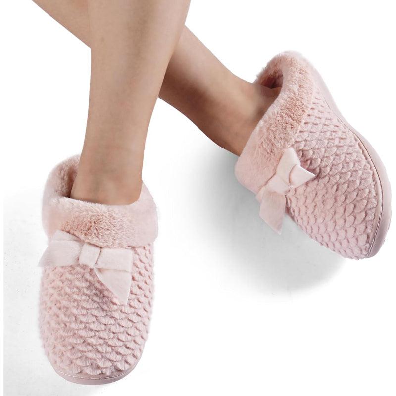 Plush Memory Foam Support Comfy Anti Skid Slippers