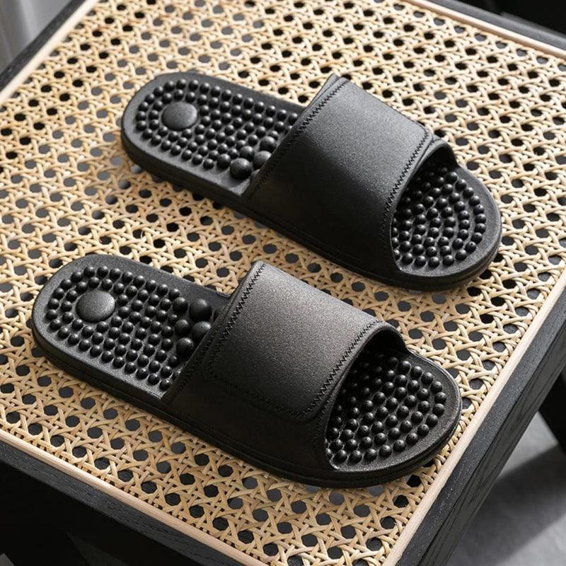 Comfy Point Acupressure Slippers – Foot Therapy for Daily Relaxation - Cloud Cushion Slides