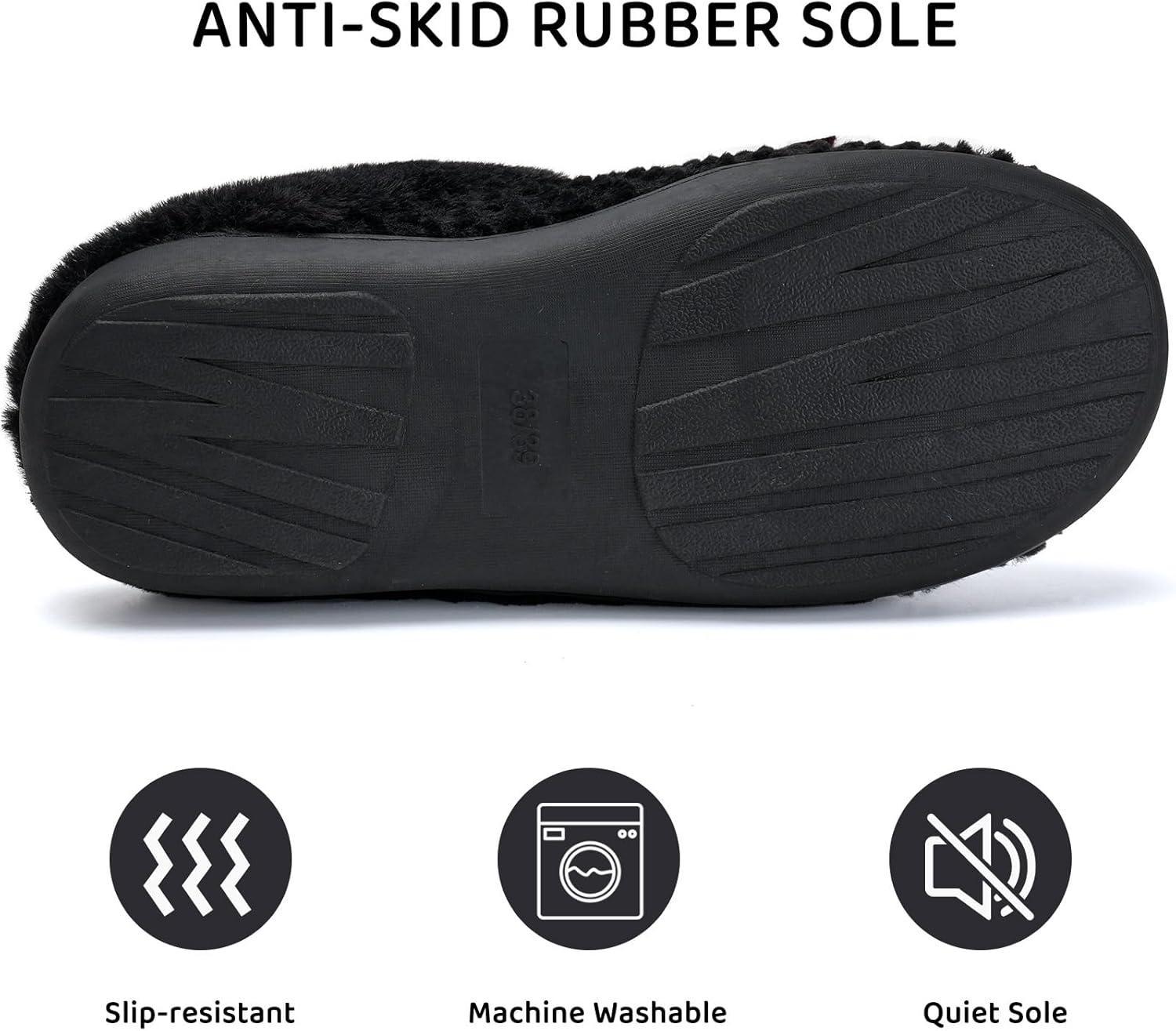 Comfy Anti Skid Slippers &ndash; Plush Memory Foam Support - Cloud Cushion Slides