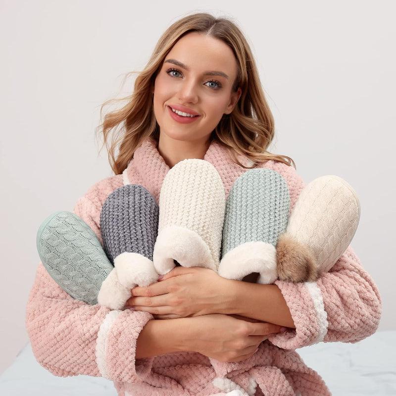 Soft Warm And Comfortable Indoor Fleece Lined Slippers