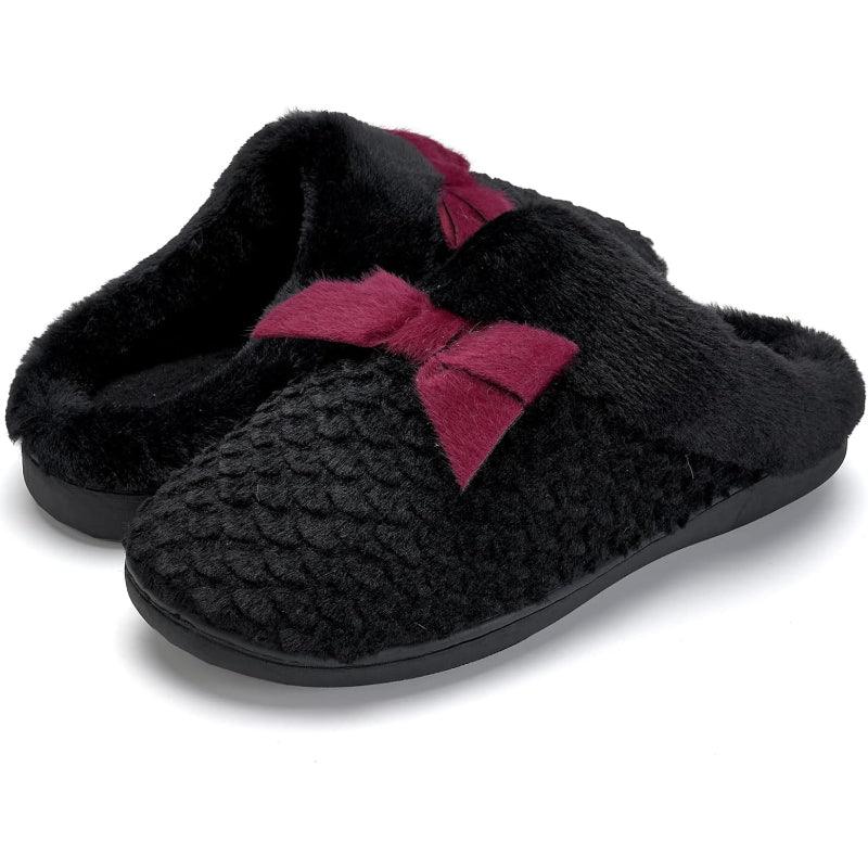 Plush Memory Foam Support Comfy Anti Skid Slippers