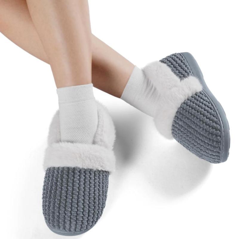 Closed Back Plush Slippers