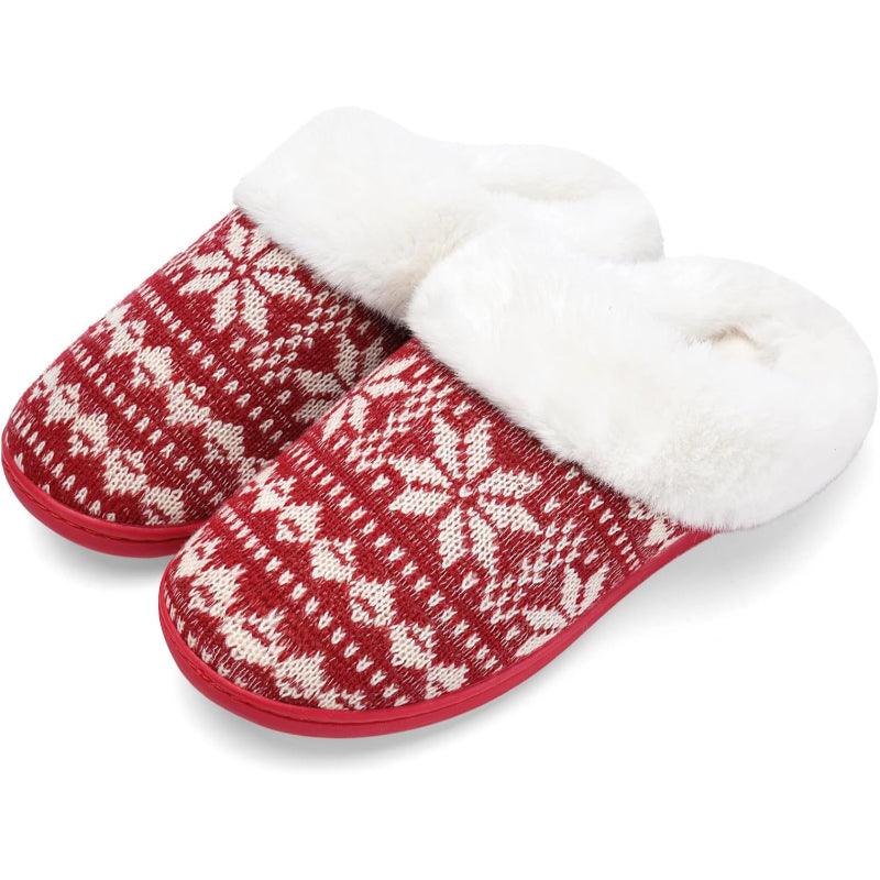 Snowflake Print Slippers – Ultimate Comfort For Chilly Days