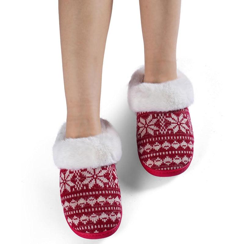 Snowflake Print Slippers – Ultimate Comfort For Chilly Days