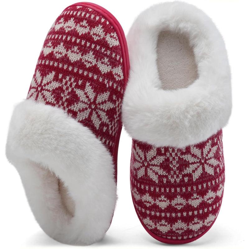 Snowflake Print Slippers – Ultimate Comfort For Chilly Days