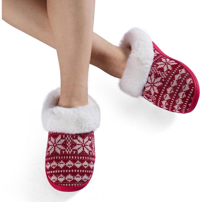 Snowflake Print Slippers – Ultimate Comfort For Chilly Days