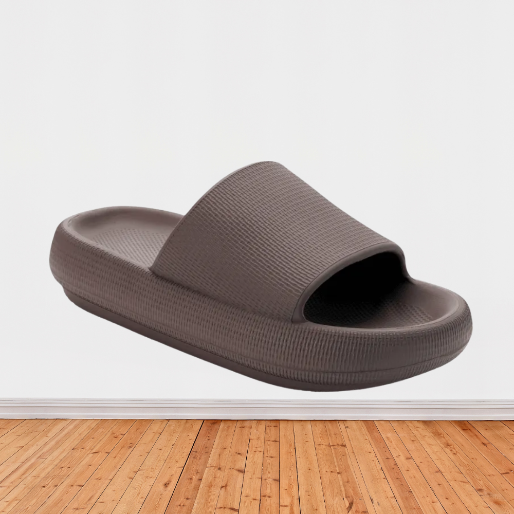 Open-Toe Slippers-Cloud Cushion Slides