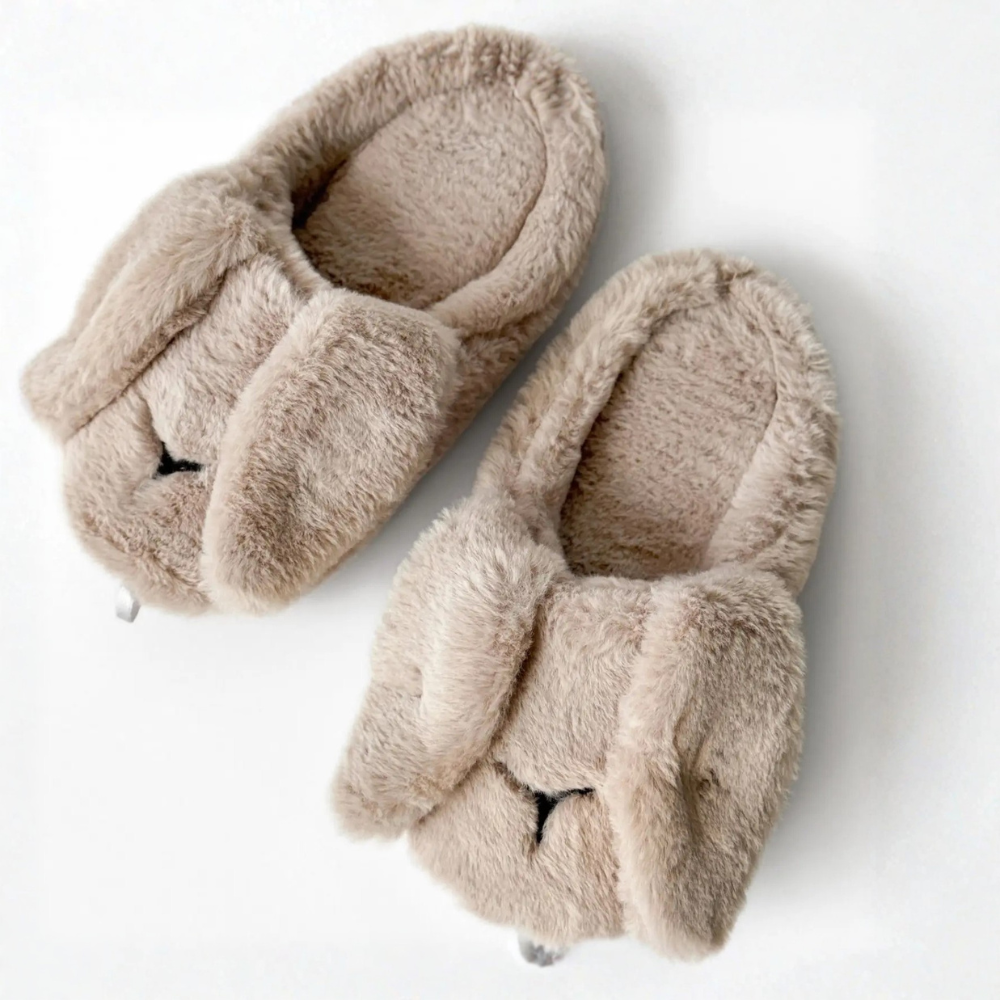 Plush Bunny Indoor House Slippers